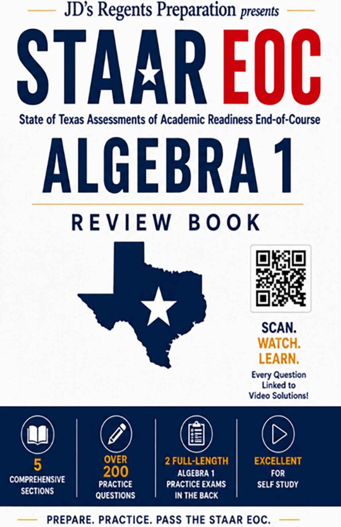 STAAR EOC Algebra 1 book cover